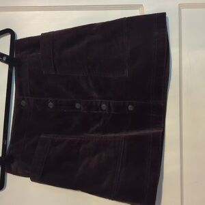 GAP Chocolate Corduroy Mini Skirt